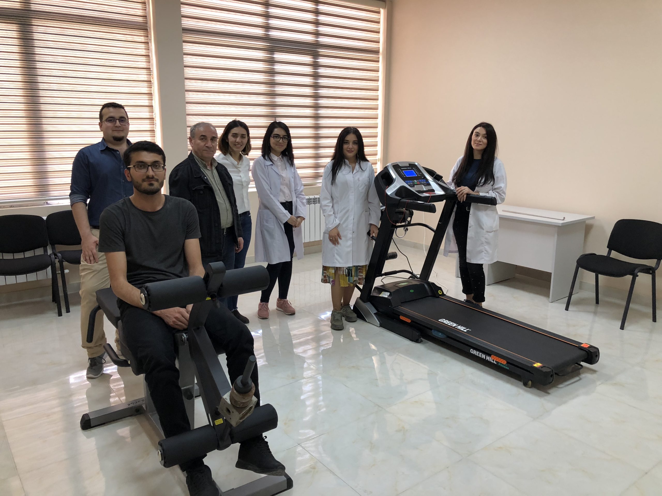 At the Institute of Biophysics of ANAS, on the initiative of the Trade Union Organization installed sports exercise machines