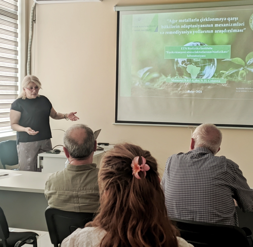 A scientific seminar was held at the Institute of Biophysics on "Mechanisms of adaptation of plants against pollution with heavy metals and investigation of remediation ways"