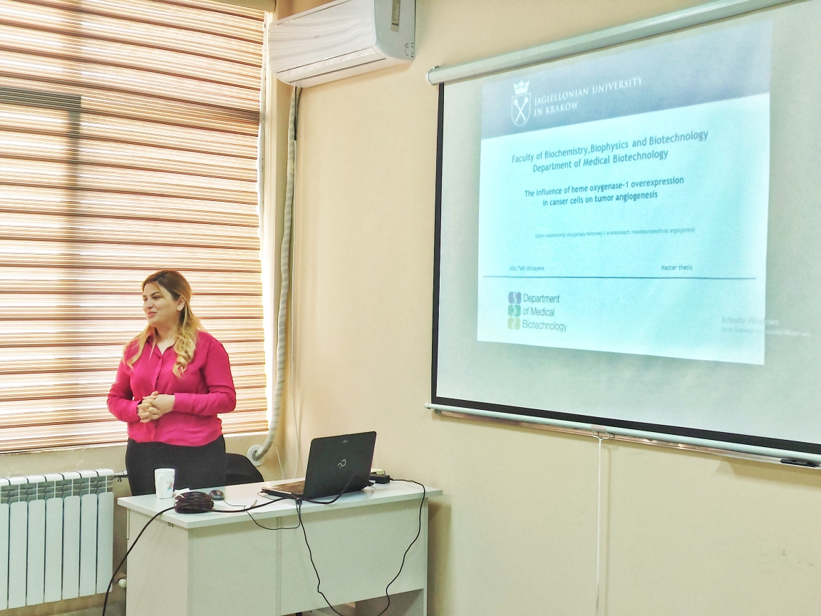 A scientific seminar on "The influence of heme oxygenase-1 overexpression in cancer cells on tumor angiogenesis" was held at the Institute of Biophysics