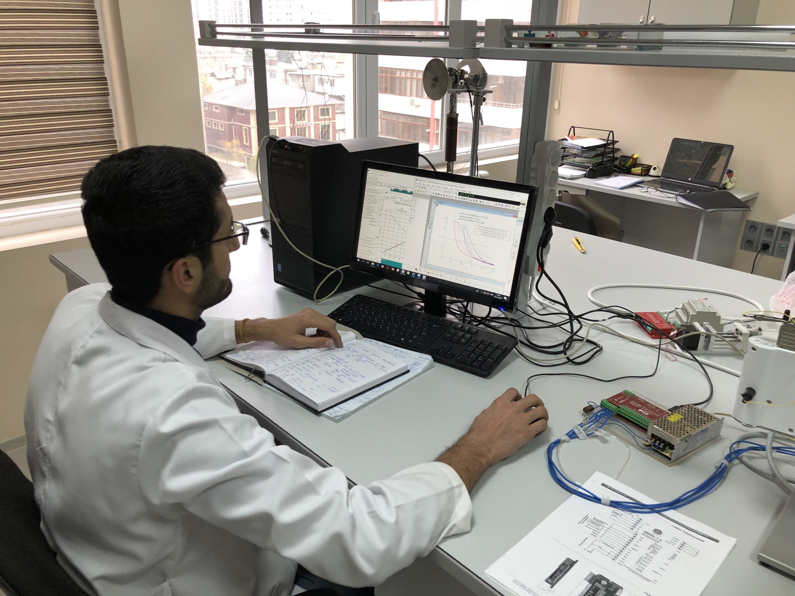 At the Institute of Biophysics of ANAS research works are carried out on new laboratory equipments